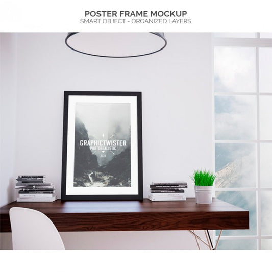 Free Poster Frame Mock Up Psd