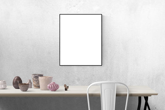 Free Clean and Beatiful Blank White Frame or Poster Photo Mockup