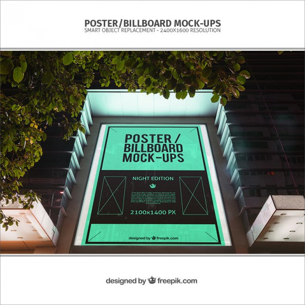 Free Poster Mockup Psd