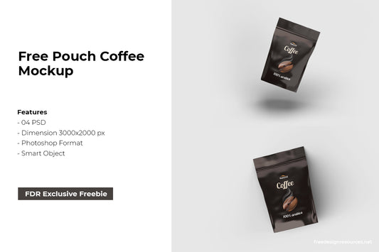 Free Pouch Coffee Mockup