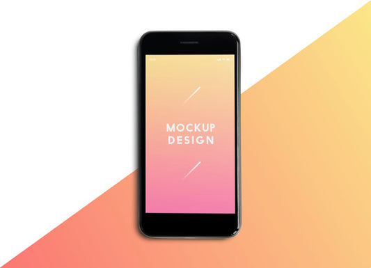 Free Premium Mobile Phone Screen Mockup Template Psd