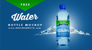 Free Premium Pet Water Bottle Mockup Psd