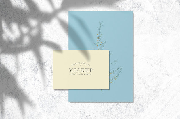 Free Premium Quality Design Card Mockups Psd