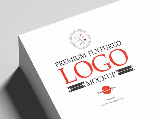 Free Premium Textured Logo Mockup