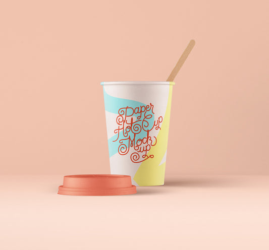 Free Hot Cup Paper Mockup Psd Template