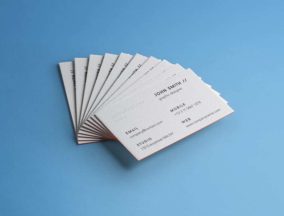 Free Highly Detailed Business Card Brand Mockup