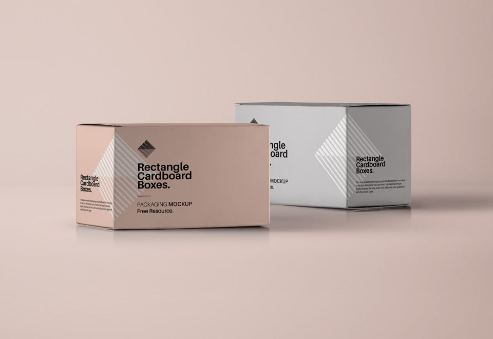 Free Cool Psd Box Mockup from Side View