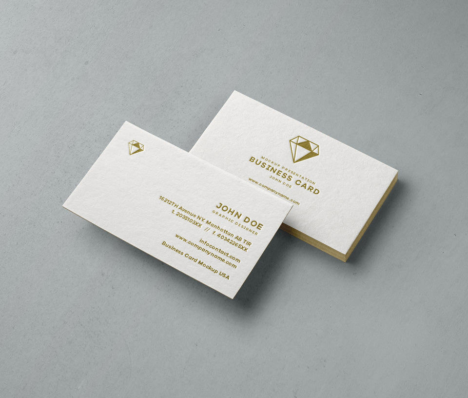 Free Psd Business Card Mock-Up