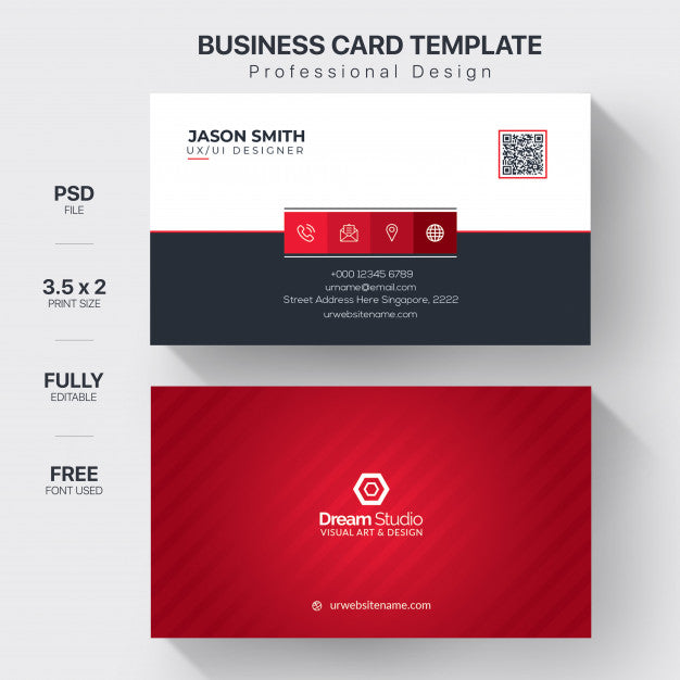 Free Professional Business Card Mockup Psd