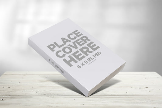 Free Propped Up 6 X 9 Paperback Book Mockup