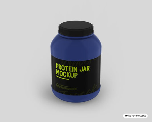 Free Protein Jar Mockup Psd