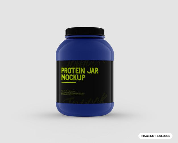 Free Protein Jar Mockup Psd