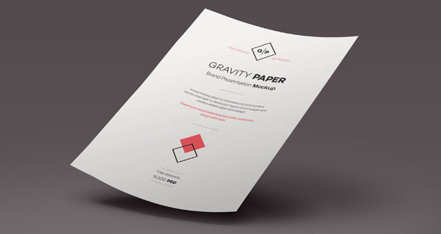 Free Psd A4 Paper Mock-Up Vol4 – CreativeBooster