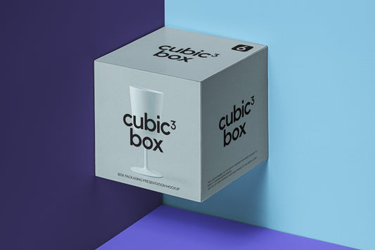 Free Psd Cubic Box Packaging Mockup