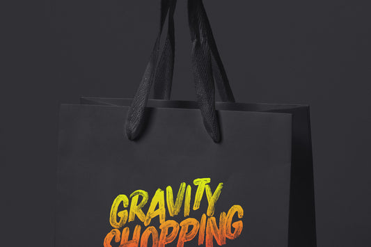 Free Psd Gravity Shopping Bag Mockup 2