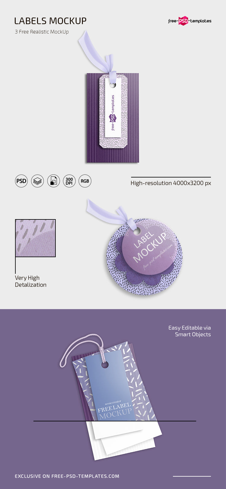 Free Psd Labels Mockup Template – CreativeBooster