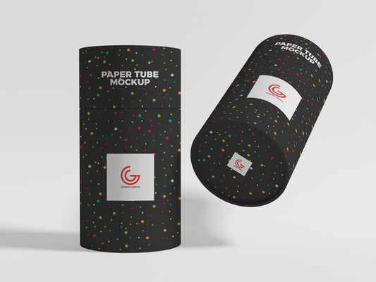 Free Psd Packaging Paper Tube Mockup