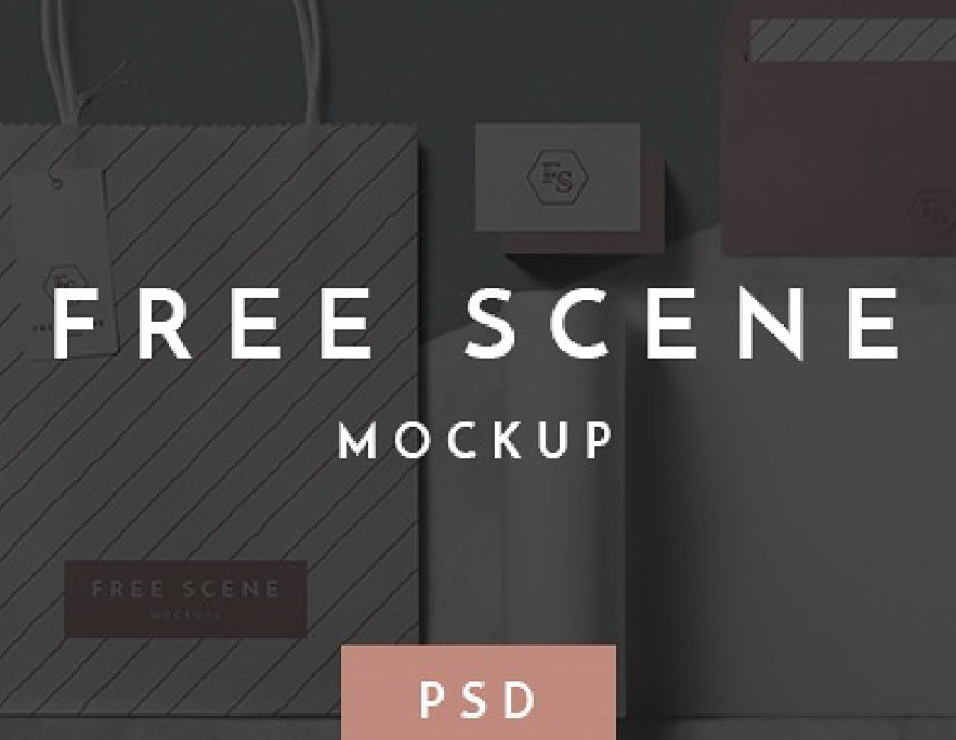 Free Psd Scene Mockup