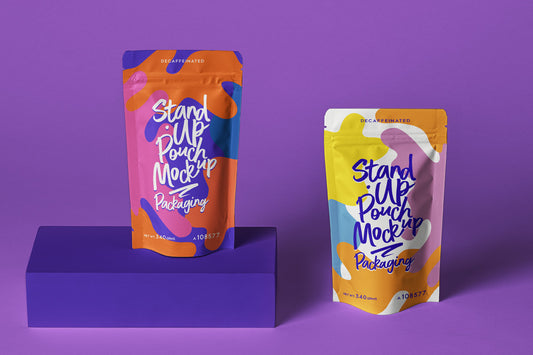 Free Psd Stand Up Pouch Packaging Mockup