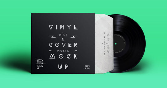 Free Psd Vinyl Cover Record Mock Up