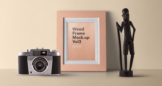 Free Psd Wood Frame Mockup Vol3