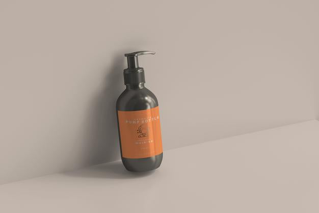 Free Pump Bottle Mockup Psd