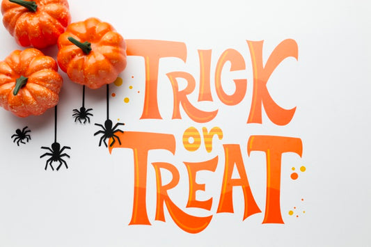 Free Pumpkins And Spiders On Halloween Day Psd