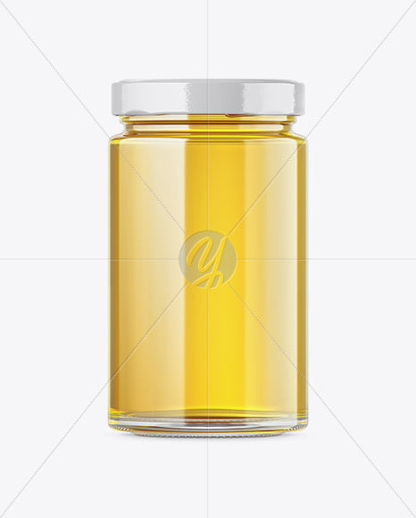 Free Pure Honey Jar Mockup