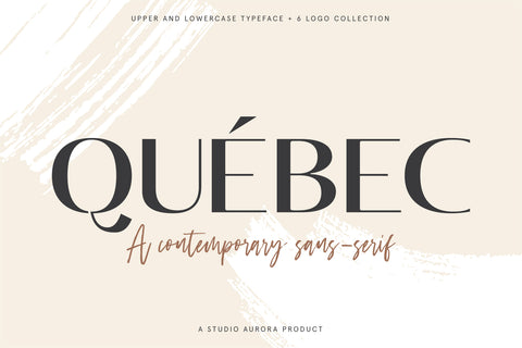 Quebec - Free Contemporary Sans Serif Font
