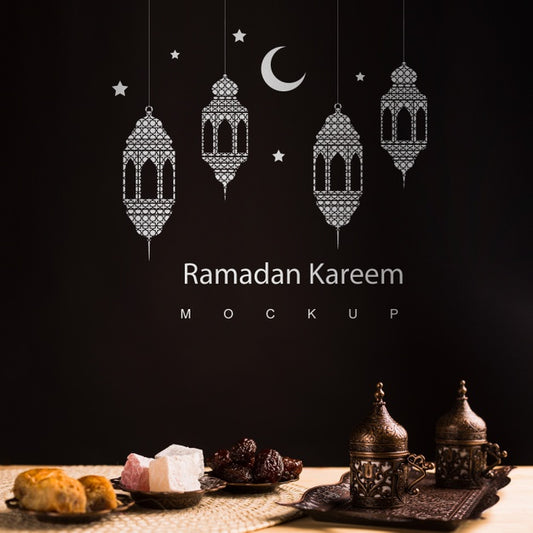 Free Ramadan Still Life With Copyspace Psd