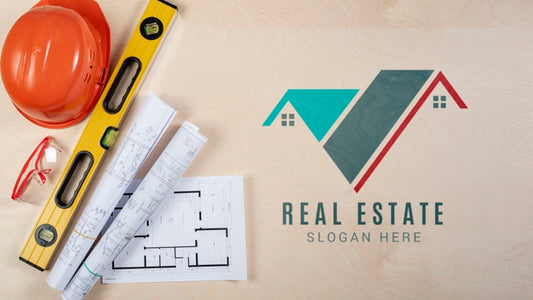 Free Real Estate Logo With Equipment Psd