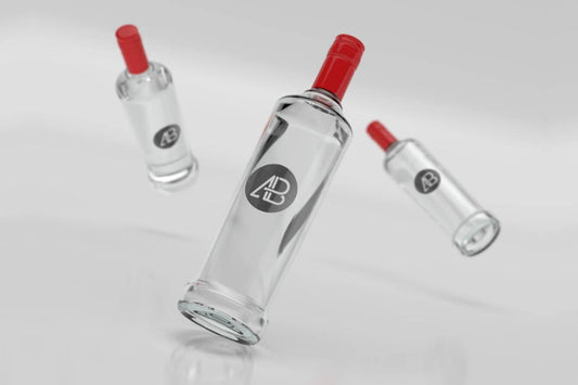 Free Realistic Bottle Branding Mockup
