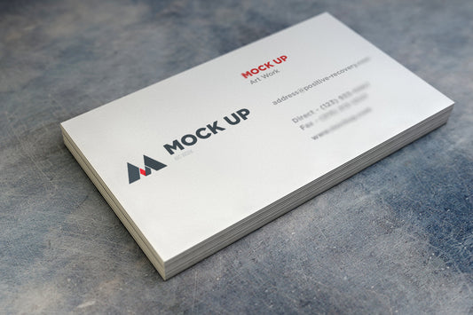 Free Realistic Business Card Mockup