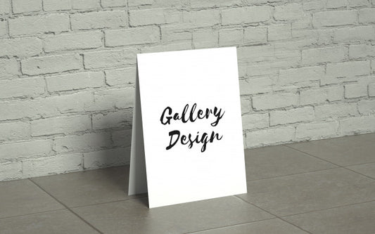 Free Realistic Gallery Mockup Psd