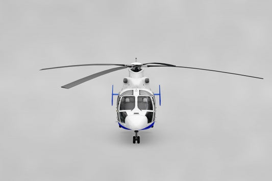 Free Realistic Helicopter Mockup Psd