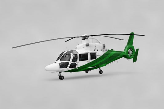 Free Realistic Helicopter Mockup Psd