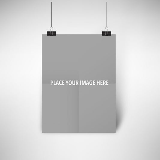 Free Realistic Poster Mock Up Psd