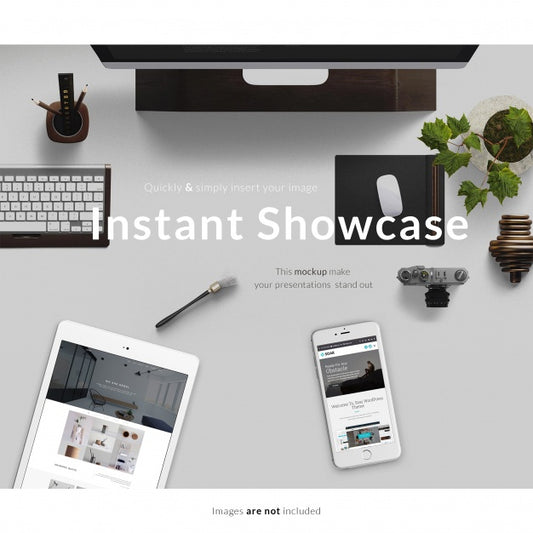 Free Realistic Screen Mock Up Psd