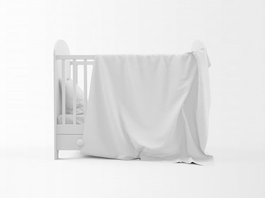 Free Realistic White Cradle Isolated On White Psd