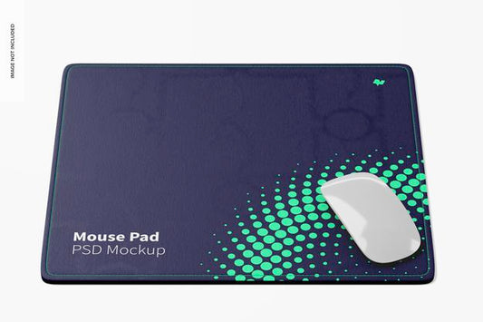 Free Rectangular Mouse Pad Mockup, Frontal View Psd