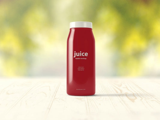 Free Red Juice Packaging Mock Up Psd