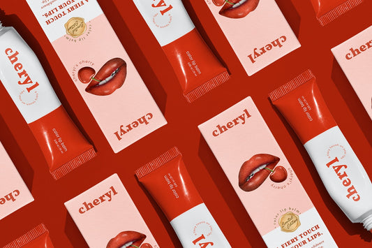 Free Red Lipstick Tube Mockup Psd Cosmetic Packaging Laid Out In Flat Lay
