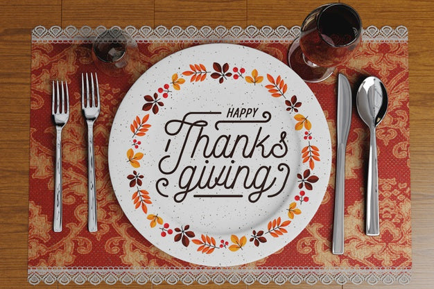 Free Restaurant Arrangeemnts For Thanksgiving Day Psd