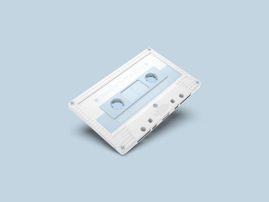Free Retro Cassette Tape Mockup Psd
