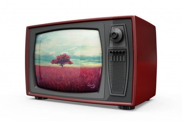 Free Retro Tv Mockup Psd