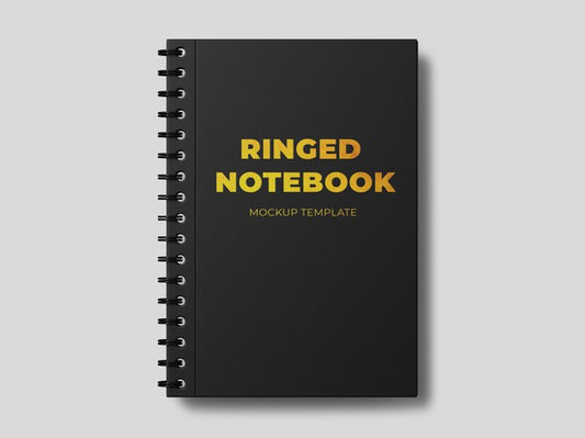 Free Ringed Notebook Mockup Template Psd