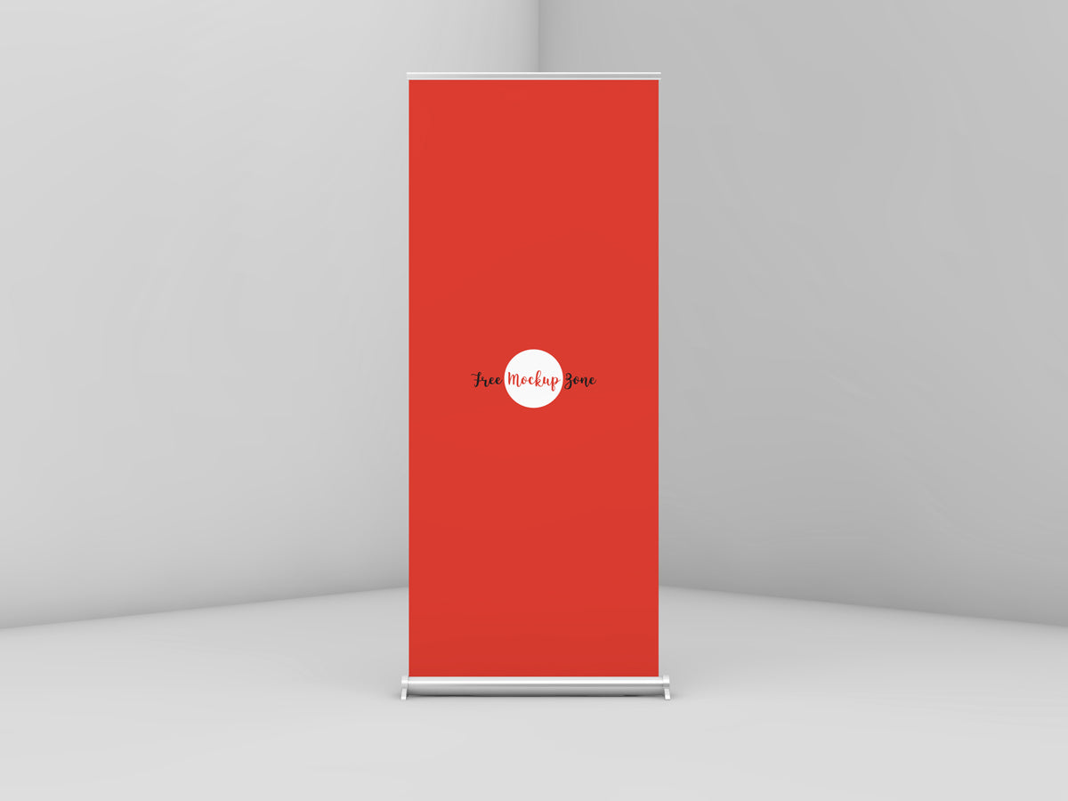 Free Roll Up Mockup Psd For Branding 2018
