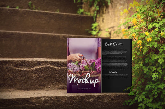 Free Romantic Steps 5 X 8 Paperback Book Mockup