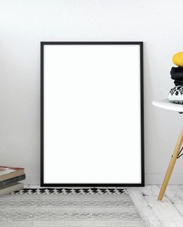 Free Room Interior Standing Poster Mockup Psd 2018