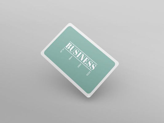 Free Rounded Business Card Mockup Psd